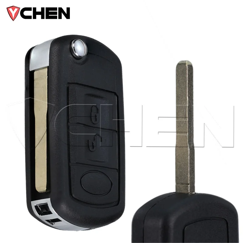 Replacement 2 Buttons Flip Remote Car Key Fob Shell Case Cover For Land Rover Discovery LR3 Range Rover Sport Vouge 2005-2010