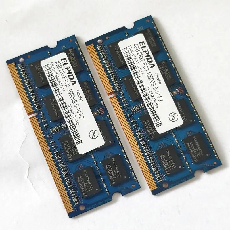 ELPIDA RAMs DDR3 4GB 1333MHz memoria del computer portatile ddr3 4GB 2 rx8 PC3-10600S 1.5V SODIMM 204pin