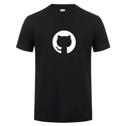 Github T Shirt Summer Men Funny Cotton Short Sleeve Programming Developer Programmer T-shirts Boyfriend Gift Tops Tee LH-149