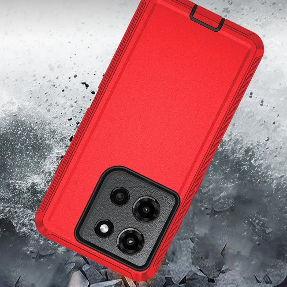 Triple-Layer Armor Hybrid Protective Case with Belt Clip
