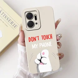 For Honor X7a Lovely Cartoon Shockproof Silicone Camera Protection Bumper Cover (Case-c01)