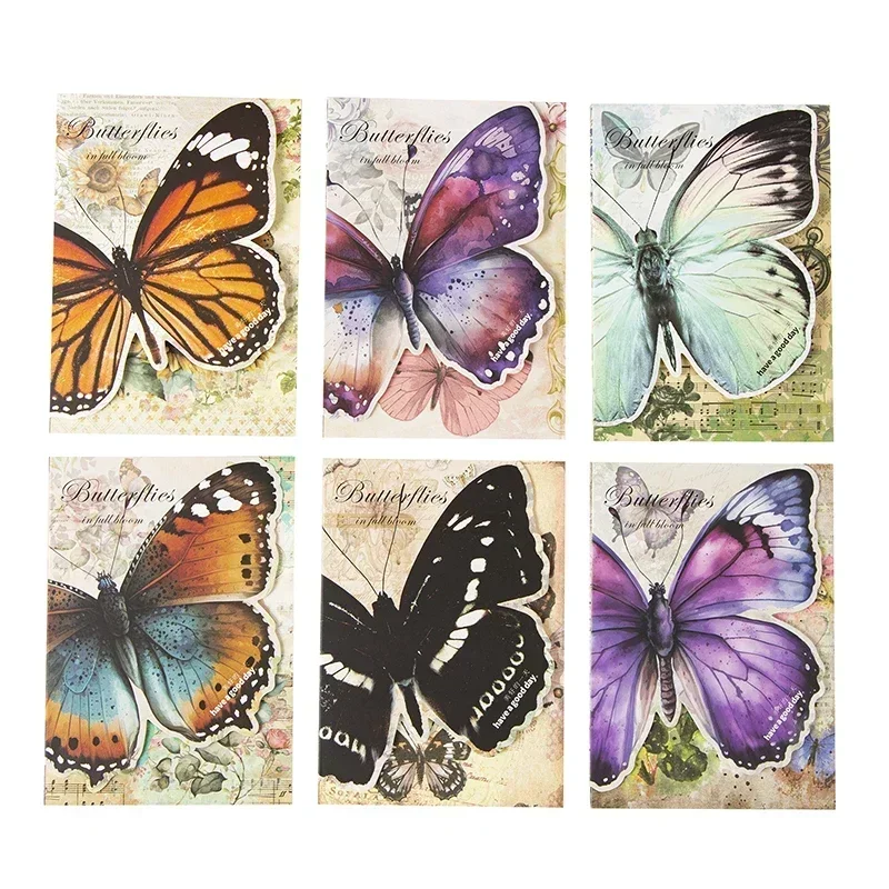 

30Sheets Collage Butterfly Material Paper Blossom Handbook Sunflower Writing Pads Notebooks Decorative Scrapbook Cut 14*10CM