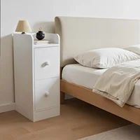 Маленькая узкая современная прикроватная тумбочка с деревянным ящиком для хранения, прикроватная тумбочка в скандинавском стиле, тумбочка для спальни, Muebles De Dormitorio — изображение 3