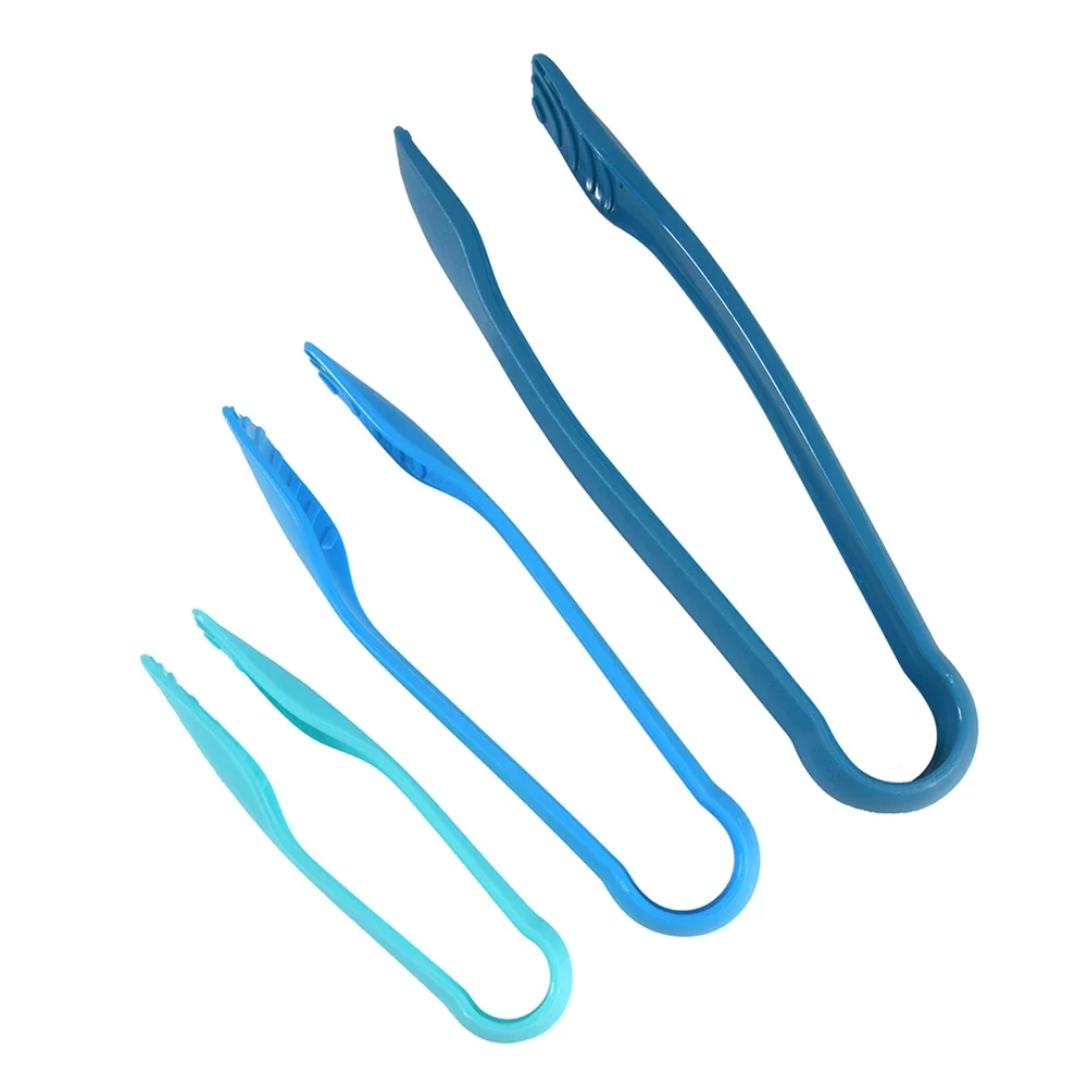3Pcs Plastic Kitchen Tongs Serving Cooking Tongs for Barbecue Cooking Salad Grilling Frying Kitchen Utensils Utensils