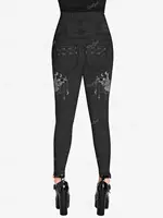 ROSEGAL Plus Size Gothic Leggings 3D Butterfly Jean Lace-up Printed Trousers S-5XL Women Streetwear Tight Pants Mujer - Image 4