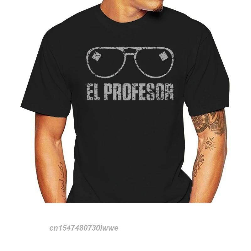 El Cap T-Shirt Money Mask La Casa Heist De Papel Dali Tokyo Occhiali Camicie Homme Novità T Shirt Uomo 100% Cotone Tshirt