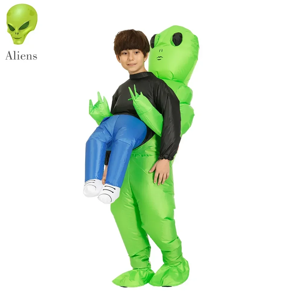 

ET-Aliens Inflatable Costume Scary Monster Cosplay For Adult Kids Hallowmas Christmas Party Festival Stage Children Clothing