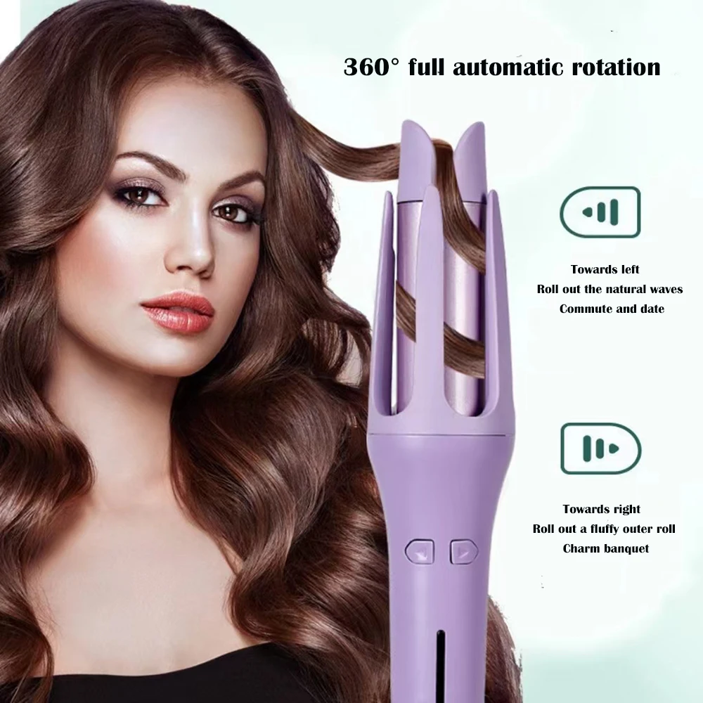 Automatic Electric Rotating Hair Curling Iron Hair Styling Tool_voghion.com