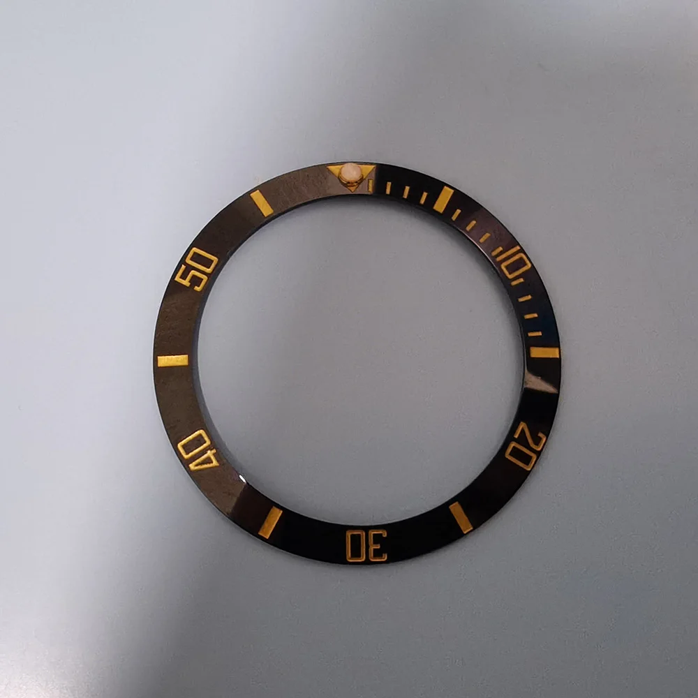 Steel Bezel with Black and Green Ceramic Insert