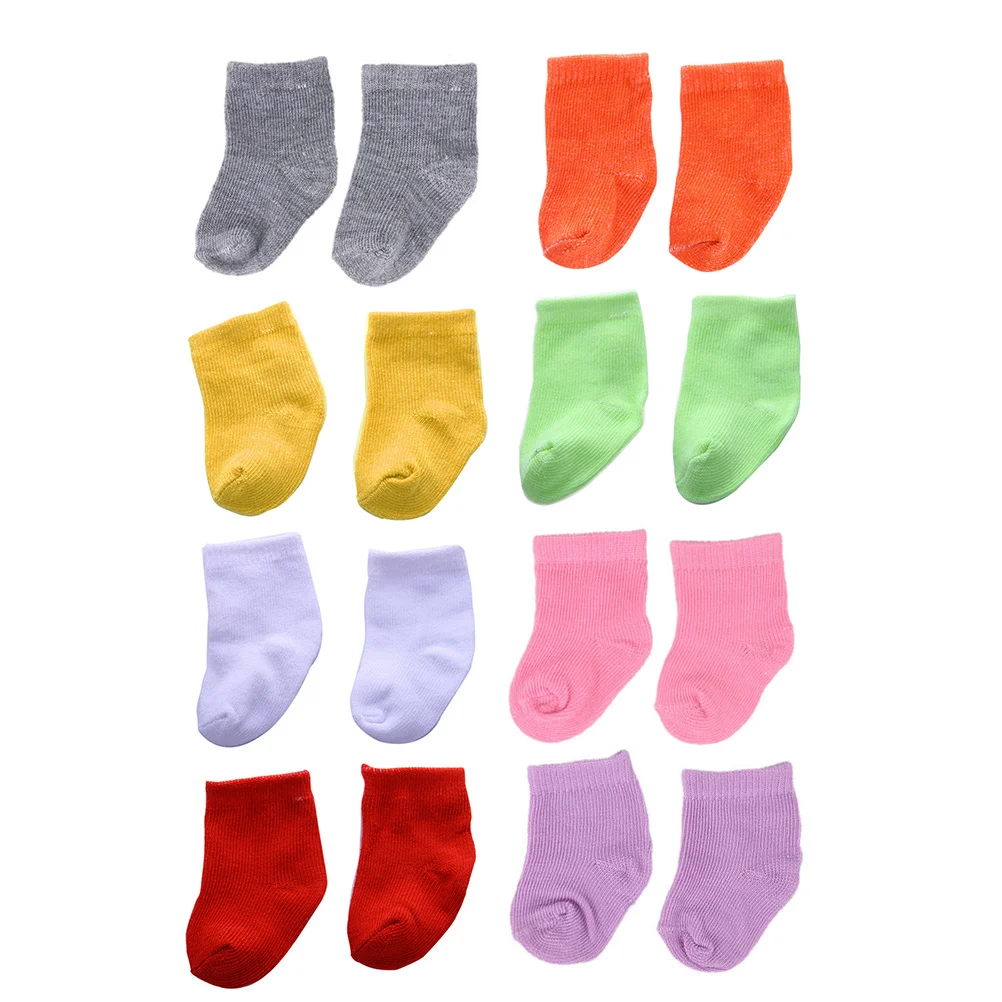 

8 Pairs Socks Mini Play House Toy Accessories Photo Props for Dolls Decor Reborn