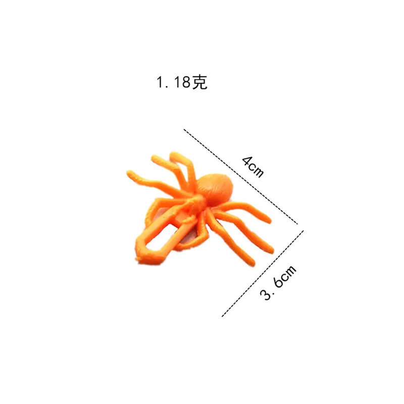 30Pcs Creative Slingshot Spider Halloween TPR Soft Rubber Elastic Stretch Small Spider Slingshot Kids Sticky Stretchy Small Toys