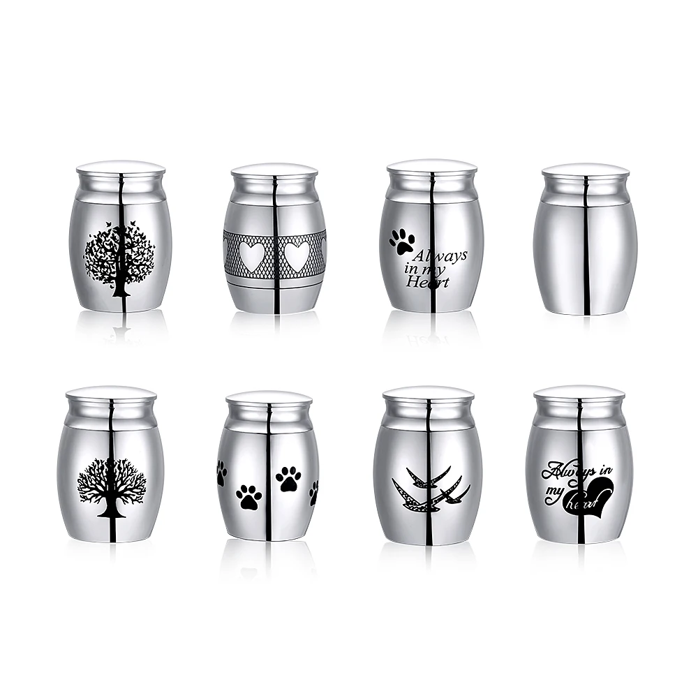 316 Stainless Steel Cremation Urn-Funeral Holder Keepsake High Polished Human Pet Ashes