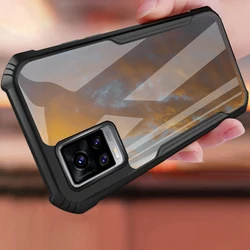 Durable Clear Shockproof Armor Phone Case for Hot 10 Play (Black)