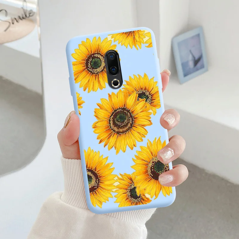 For Meizu 16 Protective Shell Silicone Soft Shell Phone Case Candy Color Case Fashion Silicone Color Chrysanthemum meizu phone case with stones Cases For Meizu