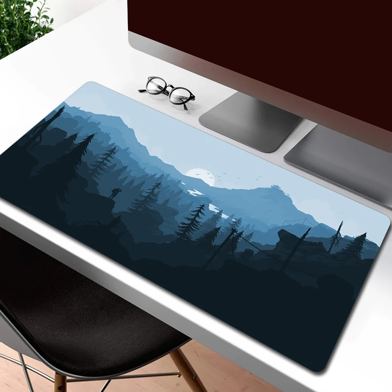 Gaming Mousepad Firewatch Forest HD Print Non-slip Large Computer Mouse Mat Art Game Office Extend Rubber Table Mat XXL