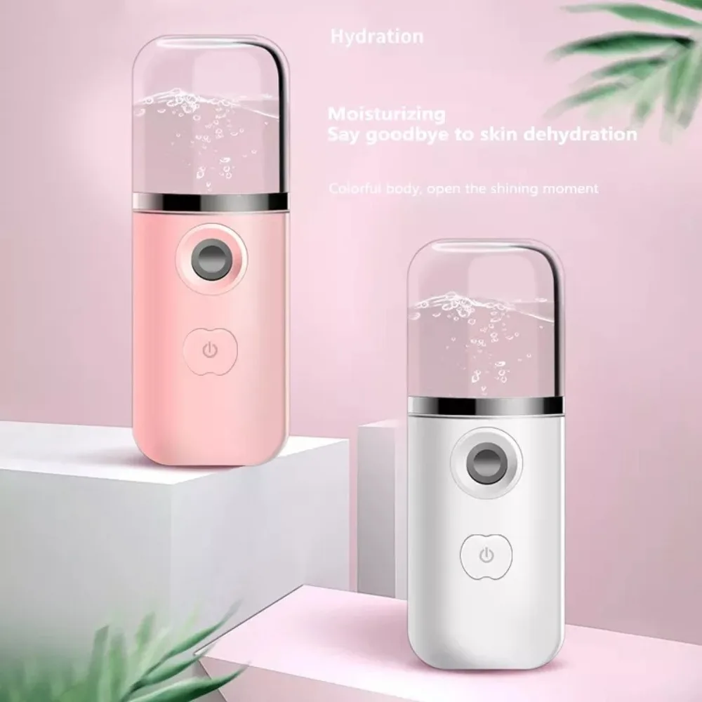 USB 충전식 나노 페이셜 미스트 스프레이 어 가습기 스티머 모이스춰 라이징 뷰티 인스트루먼트 스킨 케어 도구 1PC