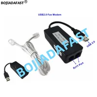 USB 2.0 Fax Modem Adapter With 2 RJ11 Port Caller ID 56Kbps V.92 V.90 Conexant CX93010 Supports WIN 11 10 8 7 Linux 2