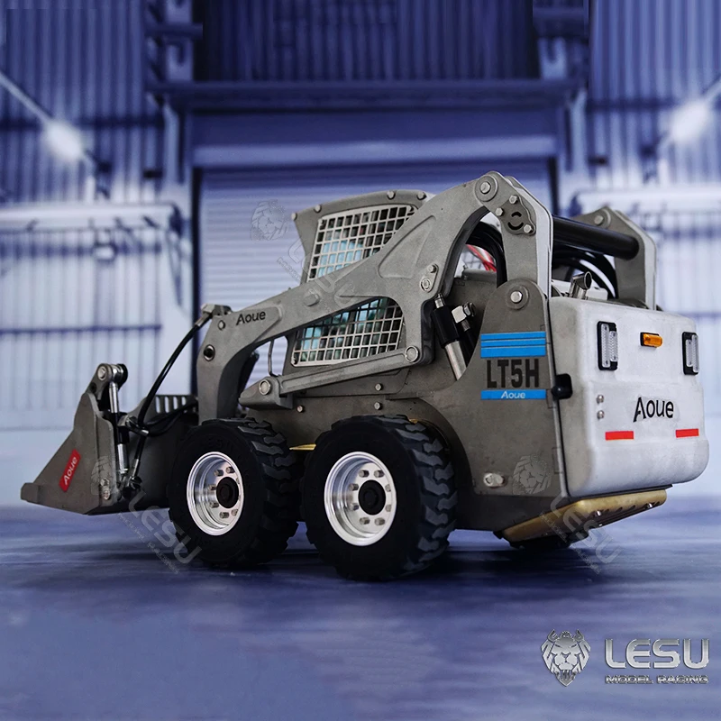 KIT LESU LT5H 1/14 RC Hydraulic Loader Metal Wheeled Skid-Steer Truck Car DIY Model ​Light Sound Motor ​Servo Toys Th17188 2