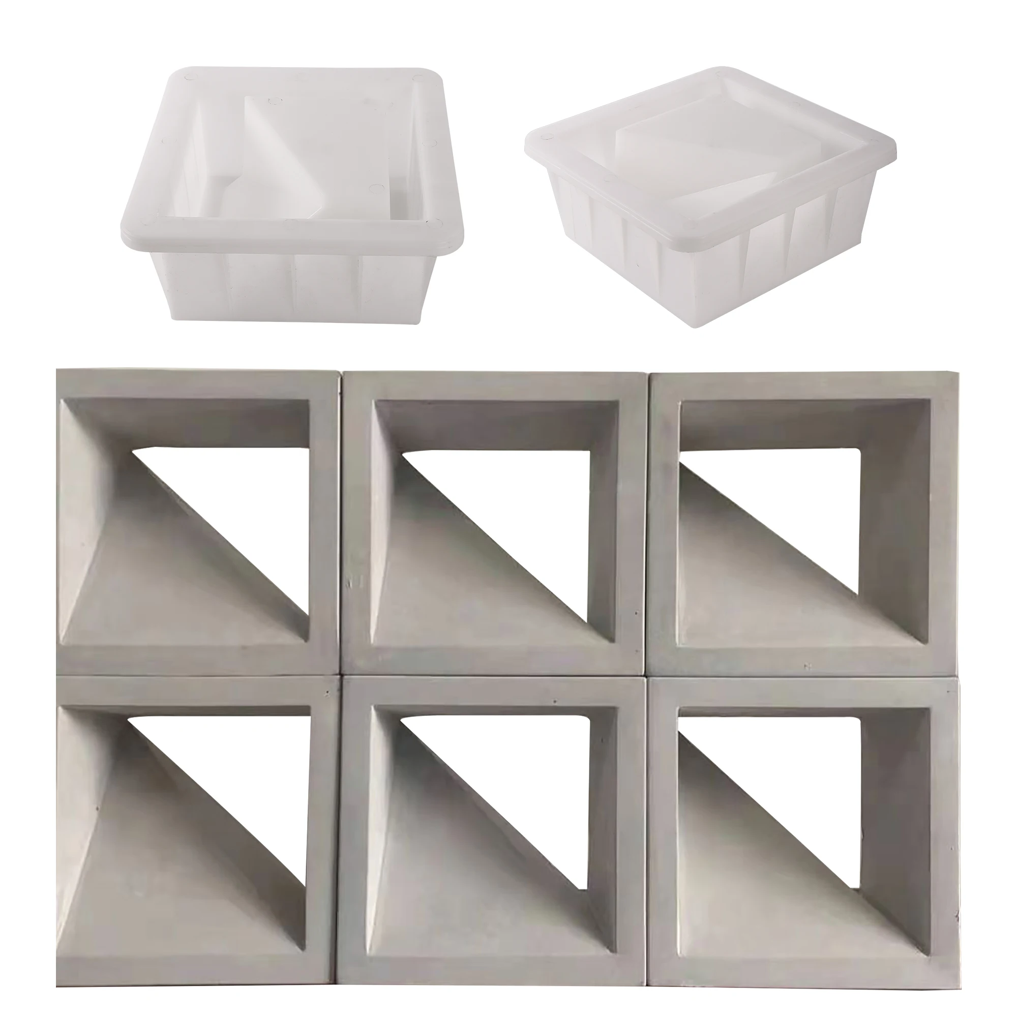 Cement Hollow Brick Plastic Mold Cement Paving Mold Door Head Decoration Background Wall Partition Punching Paving