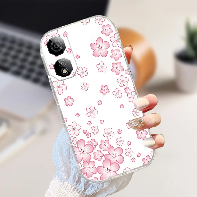 Shockproof Clear Silicone TPU Phone Case with Cute Animal Design