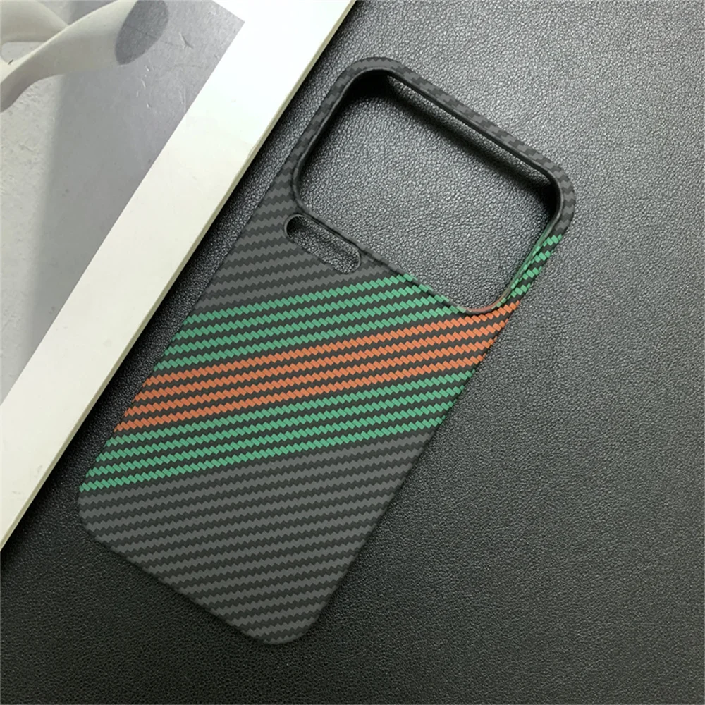 Vibrant Carbon Fiber Ultra Slim Phone Case - Protective Back Cover