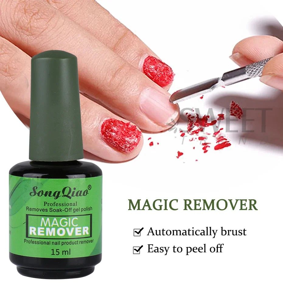 15ml Magic Remover Nail Gel Polish Remover UV Gel Polish Fast Remove Semi Permanent Varnish Polish Manicure Tools Nail Supplies
