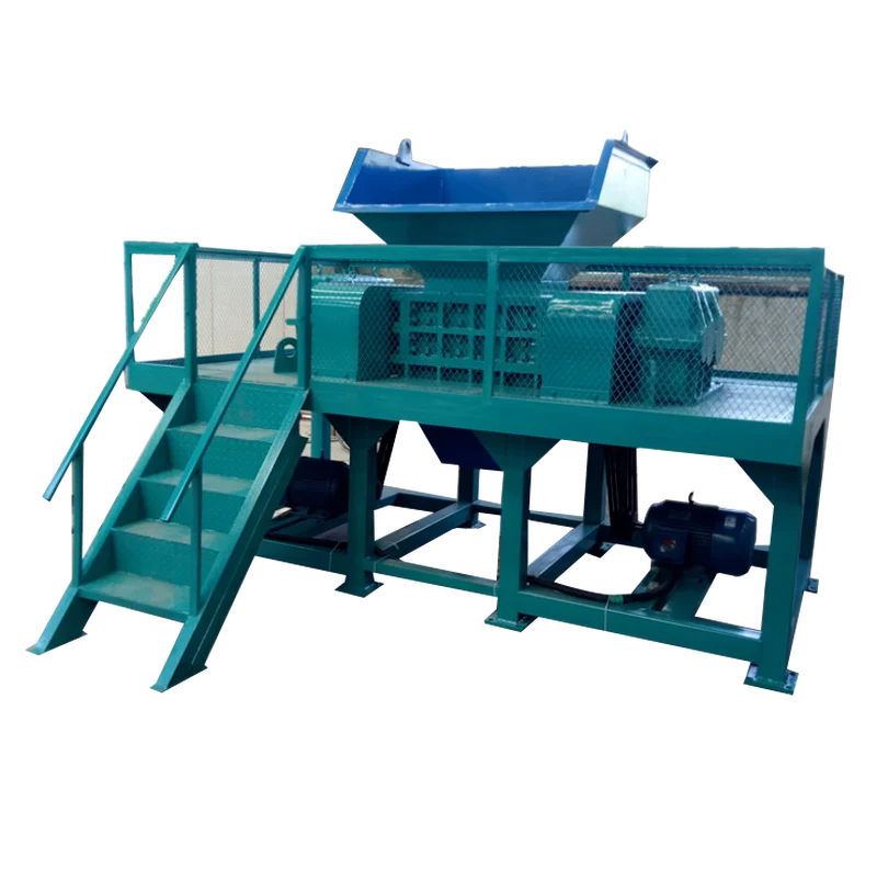 QualityDoubleShaftTireShredderOtrTyreCuttingMachineCarTire