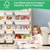 Toy Storage Organizer - Toy Organizers and Storage with Bookshelf, Toy Storage Shelf with 3 Shelves and 12 Storages Bins 4