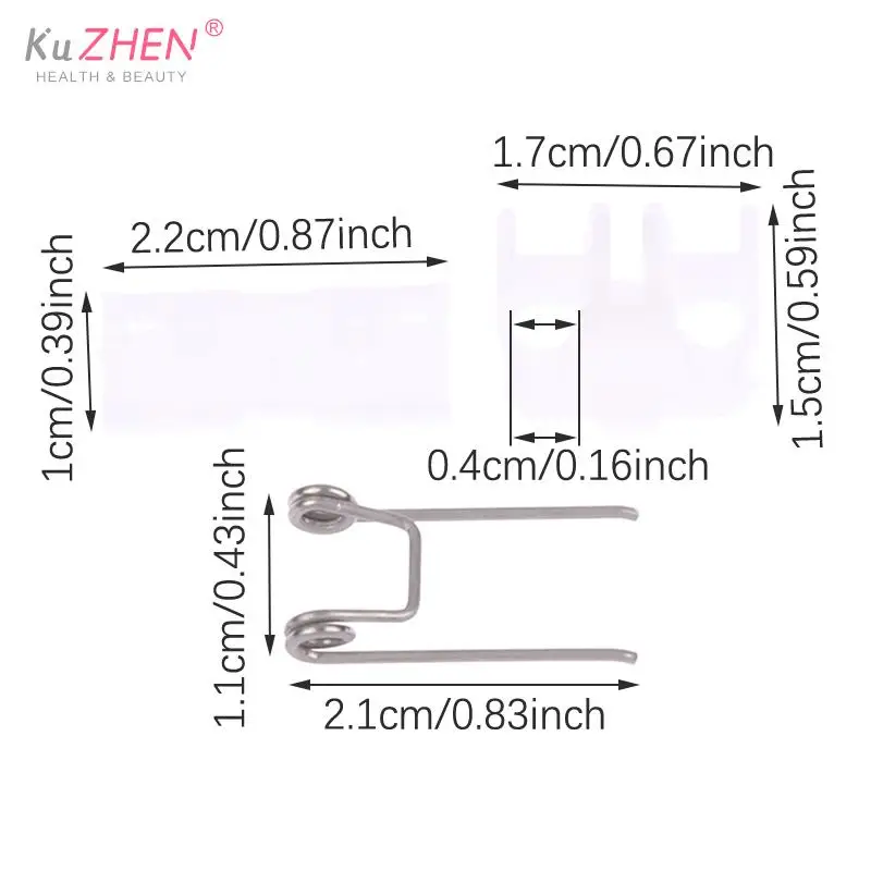 1Set Hair Clipper Swing Head Clipper Guide Block Replacement Parts With Tension Spring Accessories For 8081 hair clipper