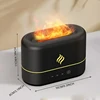 7 colors Fire Flame Air humidifier Cool Mist Usb Led change color Aroma Essential Oil Diffuser h2o air humidifier Room Freshener 5