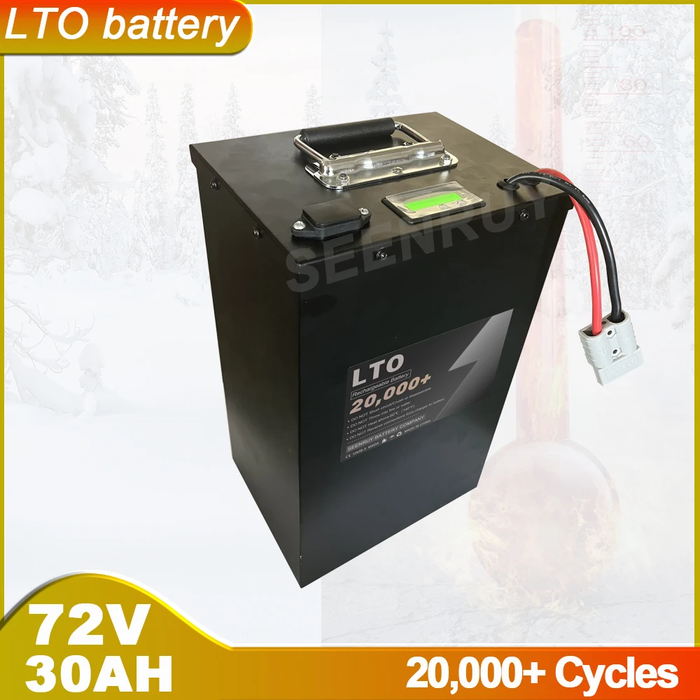 72V 30Ah Lto Con Display Lcd Batteria Al Litio Titanato Per Go-Kart Golf Cart Moto Scooter Elettrico Veicolo