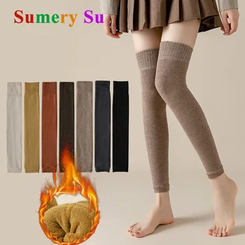 Thick Stockings Women Socks Warm Winter Over Knee High Hold Up Sexy Slim Ladies Girls Halloween Gift 7 Colors 1 Pairs Hot Sale