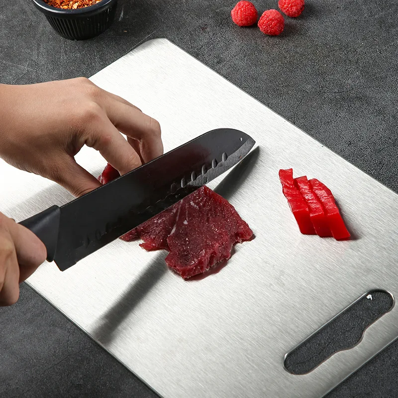 Thick Titanium Cutting Board for Home Kitchen Cooking Outdoor Camping Hiking Backpacking portable cutting boards
