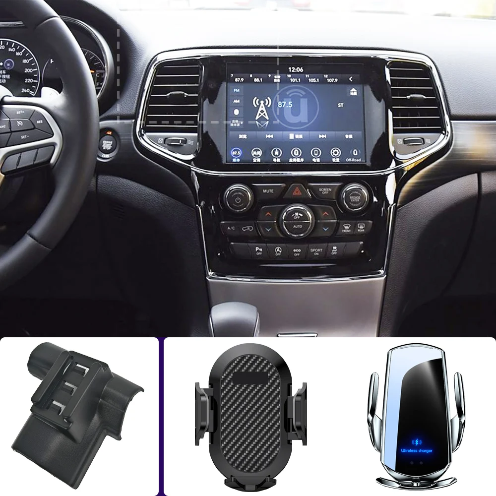 ジープ用携帯電話ホルダー,グランドチェロキー2014, 2015-2020