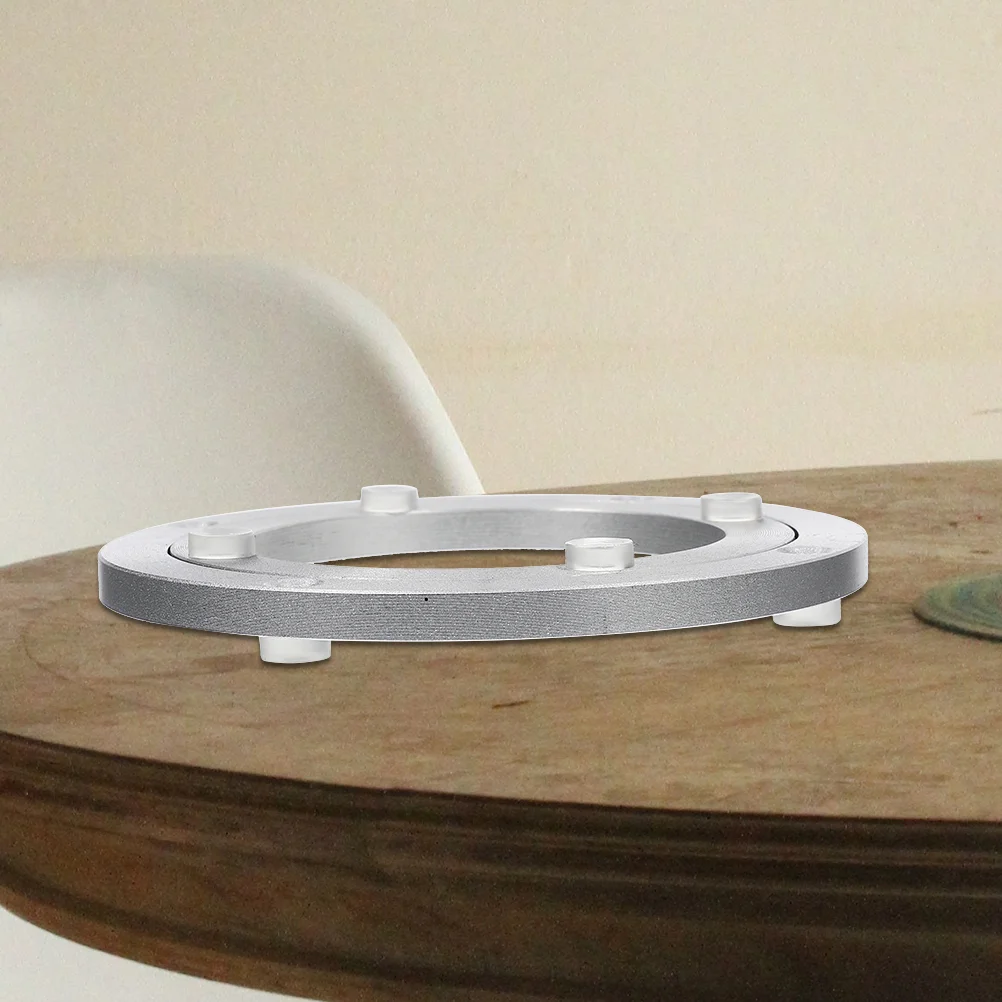 

Aluminum Alloy Turntable Display Stand Round Bearing Glass Dining Professional Household