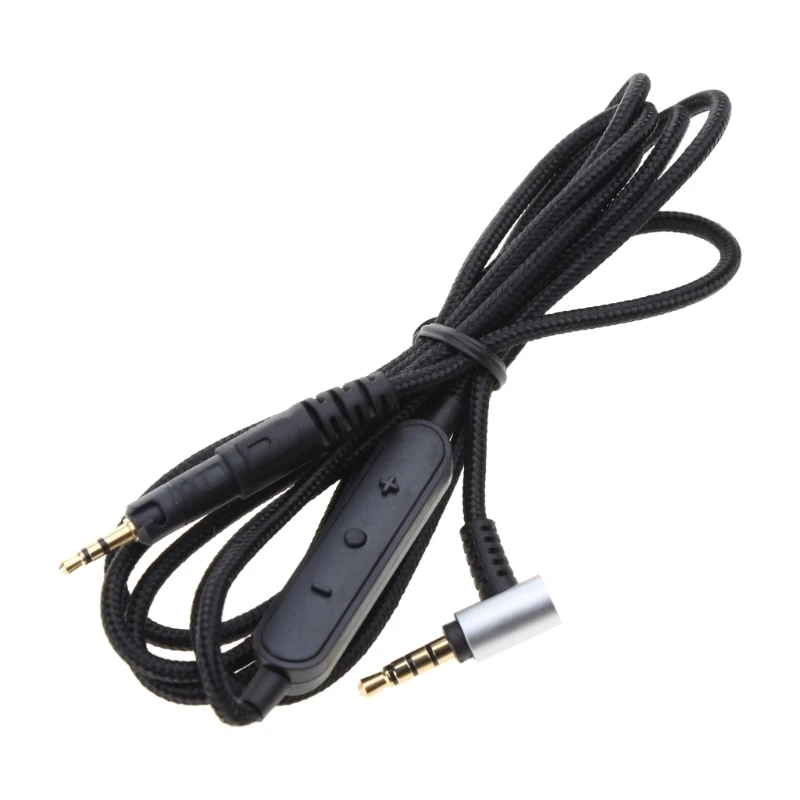 

High-quality Earphone Cable with Mic- Designed for ATH M50X M40X M70X Headphones Tangle-resistant Braided Cord