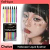 Halloween Neon UV Liquid Eyeliner 8-Color Face Waterproof Long-Lasting Matte Fluorescent Makeup Colorful Eyeliner Pen Cosmetics 1
