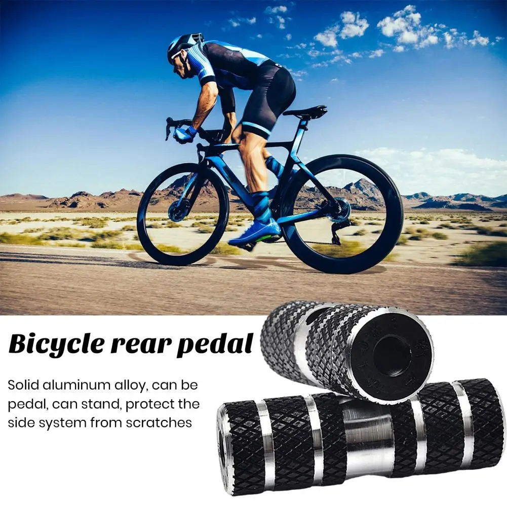 2Pcs Bike Pegs Foot Pedals Backseat Stands Foot Rest Anti-Slip Stunt Pedal For BMX Mountain Road Bicycle Cycling Accessories