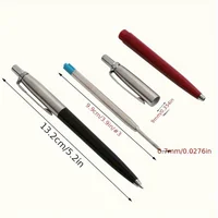 6Pc Professional Metal Ballpoint Pen,Retractable Medium Nib,Smooth Writing,Comfortable Grip,Suitable for Office and Personal Use 3