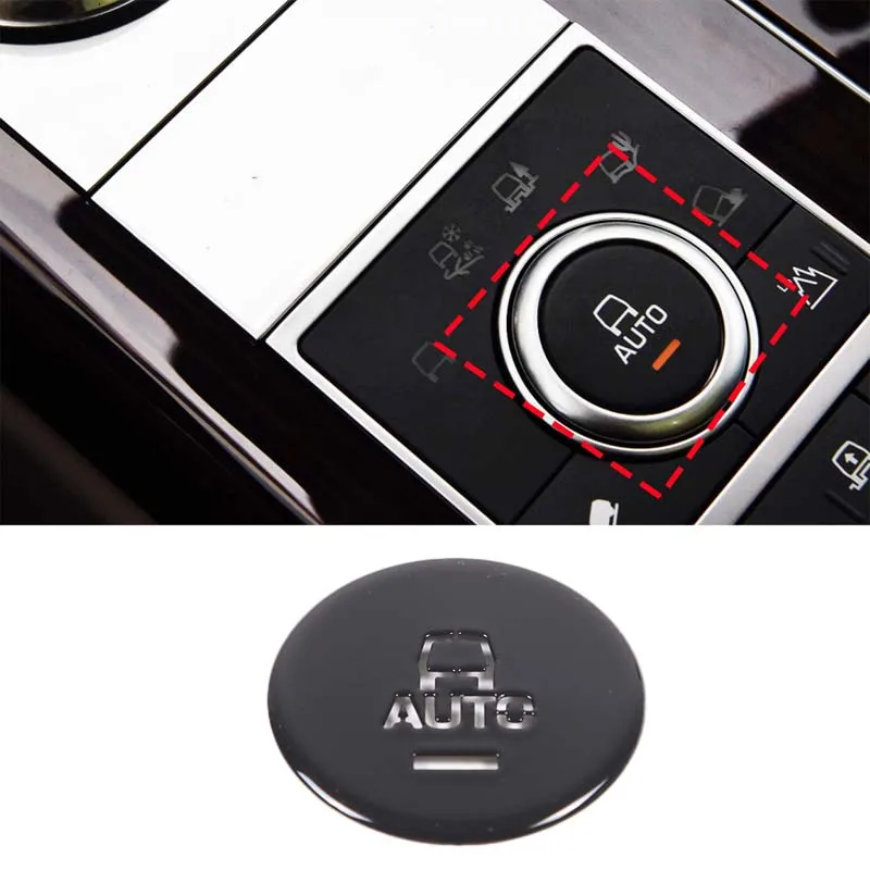 

For Range Rover Vogue 2014 Car Central Control Knob AUTO Stickers Alloy Interior Accessories 1 Pcs