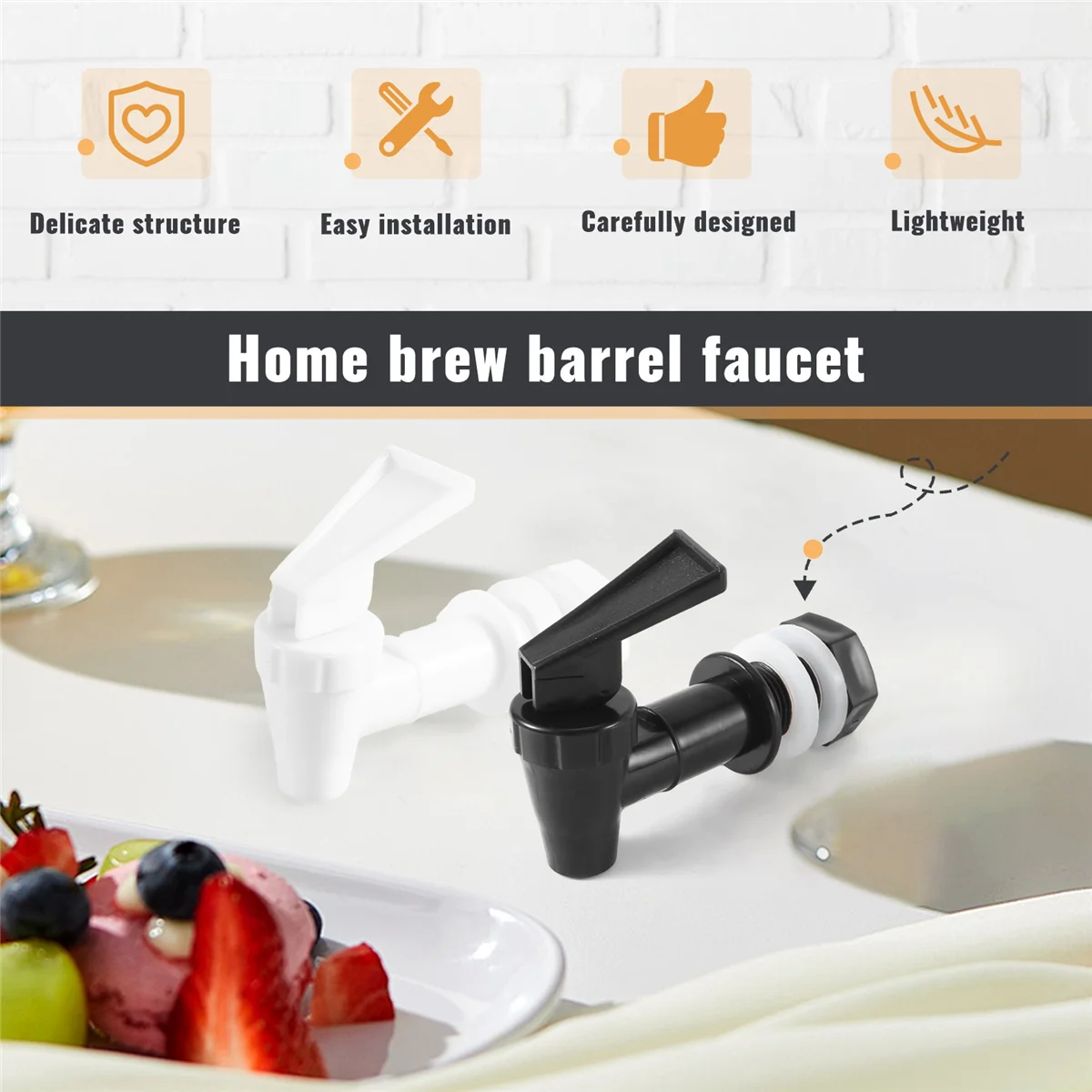 4 Sets Replacement Cooler Faucet Water Bottle Jug, Dispenser Tap Spigot Spout Water Beverage Lever Pour Dispenser Valve HOT