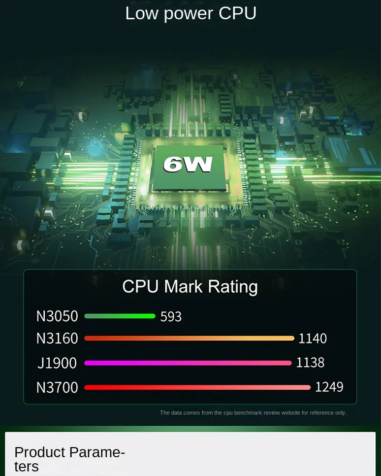 6w de baixa potência intel n3050/n3160 quad core quad thread x86 ...