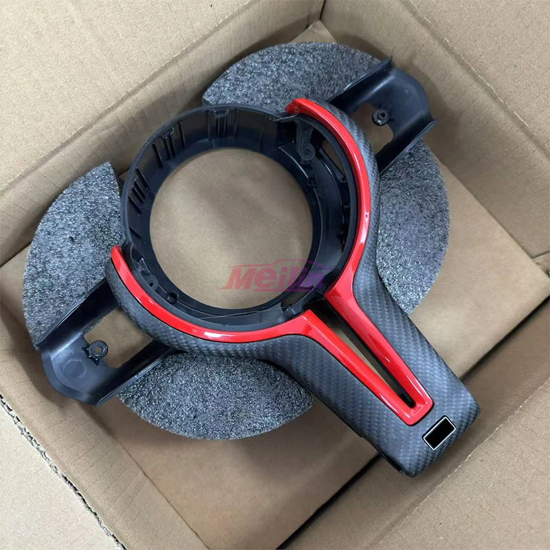 BMW T자형 스티어링 휠, F-섀시, T자형 휠 커버 플레이트, 다채로운 색상 선택 가능 업그레이드, 카본 파이버 커버에 적합
