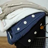Sauce Zhan Tops & Tees Henley Tee Mans T-shirt Long Sleeve Henry Collar Pure Cotton Solid Color 230g Loose Fit 2