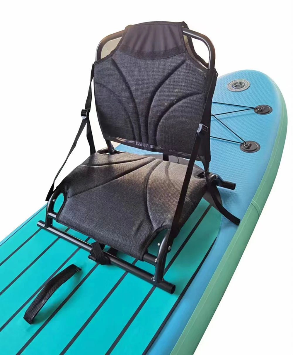 Aluminum Kayak Fishing Chair Sit on Top Backrest Seat Inflatable Boat  Lightweight Chair with Fishing Rod Holder for Paddle Board - AliExpress