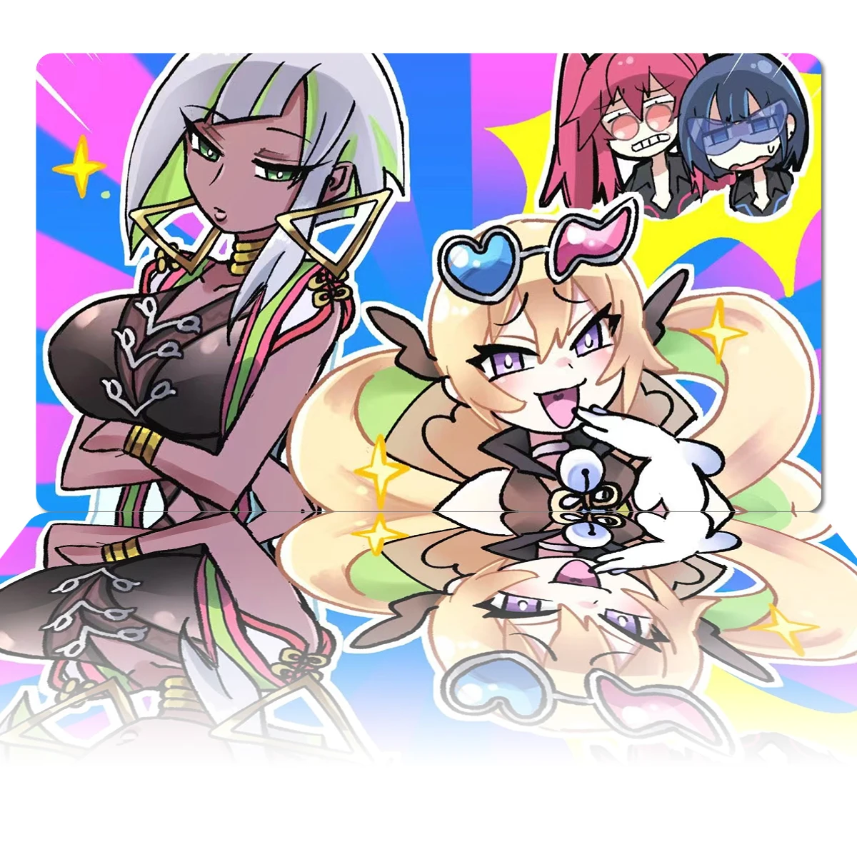 YuGiOh Evil Twin 'S Trouble Sunny Playmat TCG CCG เกม Duel Trading Card