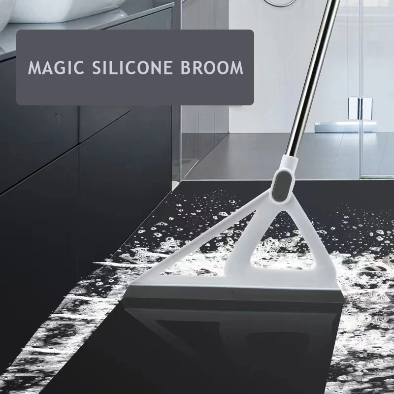 Magic Silicone Broom Sweeping Brush Floor Cleaning Squeegee Household