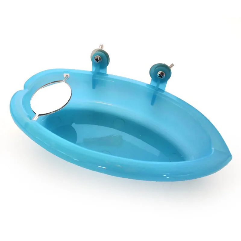 Bird Perch Shower Bath Basin Cage Parrot Supplies With Mirror Food Bowl Birds Accessories bird bath basin,bird accessories