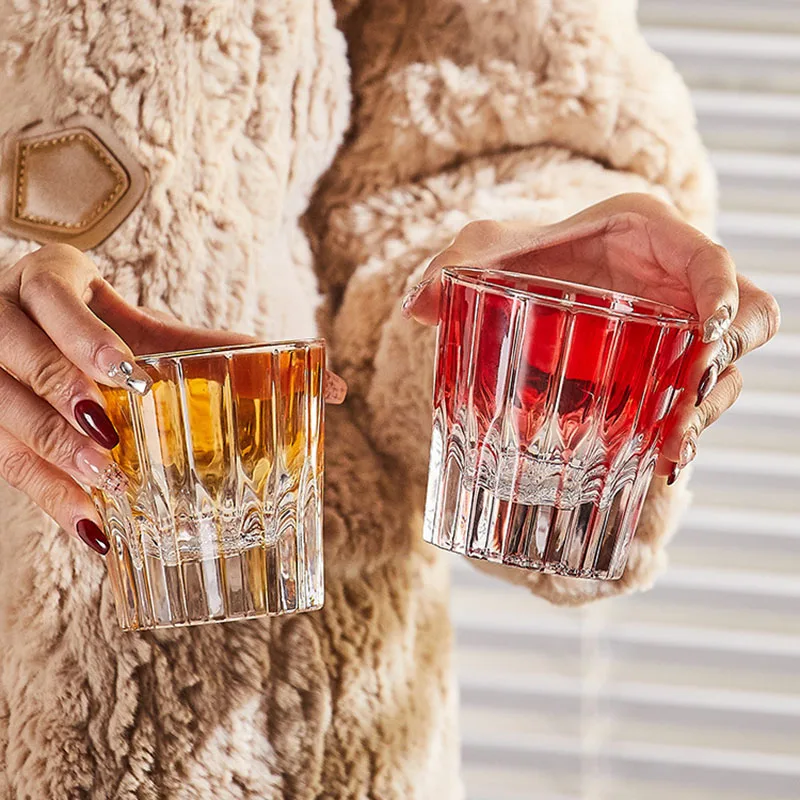200ml Japan Edo Kiriko Crystal Whisky Glass KAGAMI Design Brandy Cup Whiskey Snifter Top Hand Carved Wine Glasses Liquor Tumbler