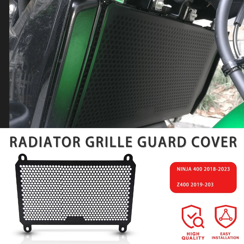 

2023 For Kawasaki Z400 Ninja 400 Z 400 Ninja400 2019 2020 2021 2022 Motorcycle Accessorie Radiator Guard Protector Grille Cover